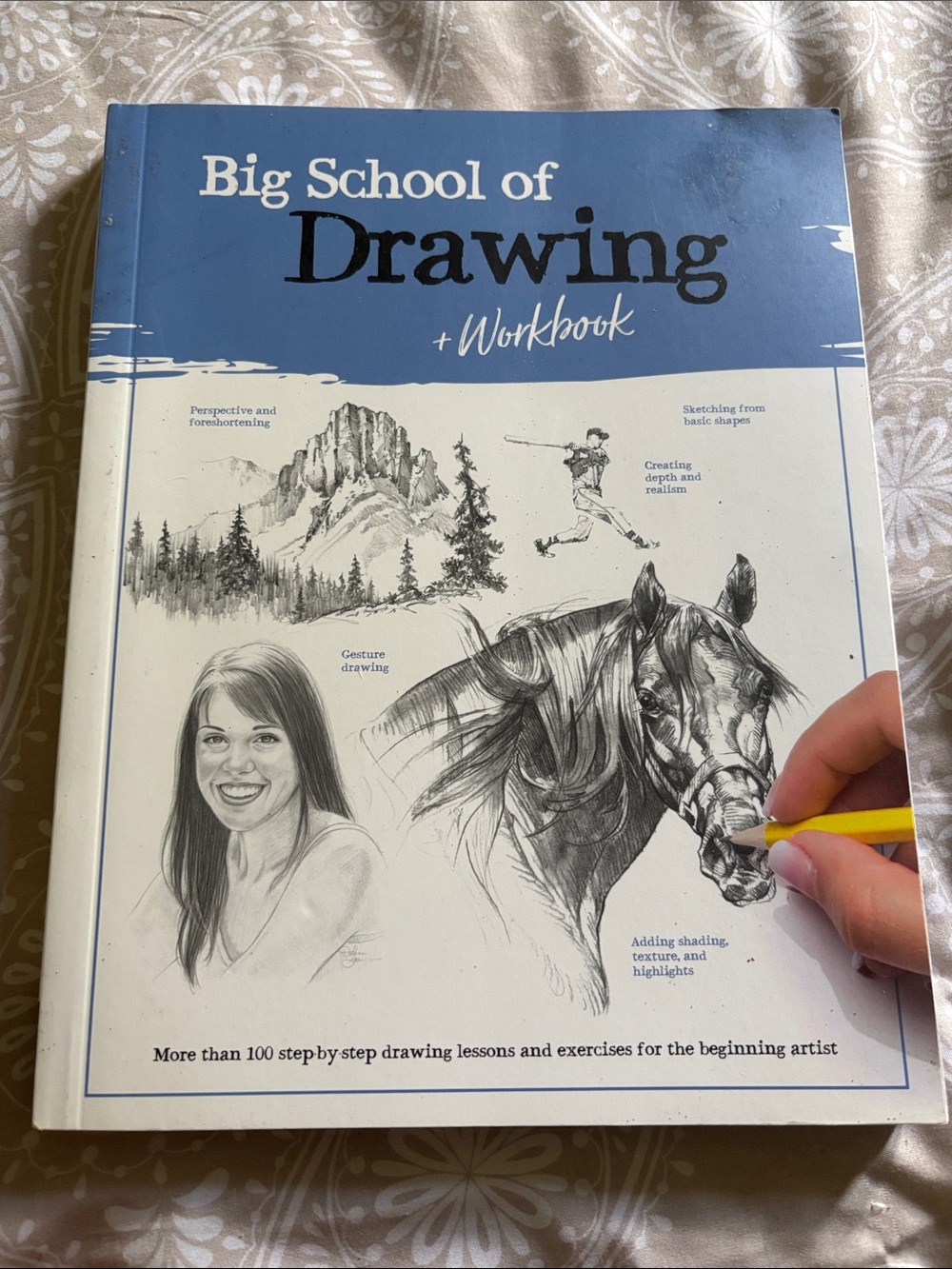 Big School of Drawing + Workbook - Blue & White Cover